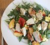 Fast Food: Grilled Chicken Salad with Nectarines & Fresh Corn